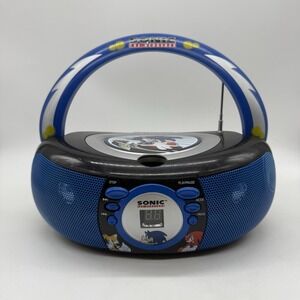 Jazwares Sonic The Hedgehog Boombox W AM FM Radio Works But Damaged